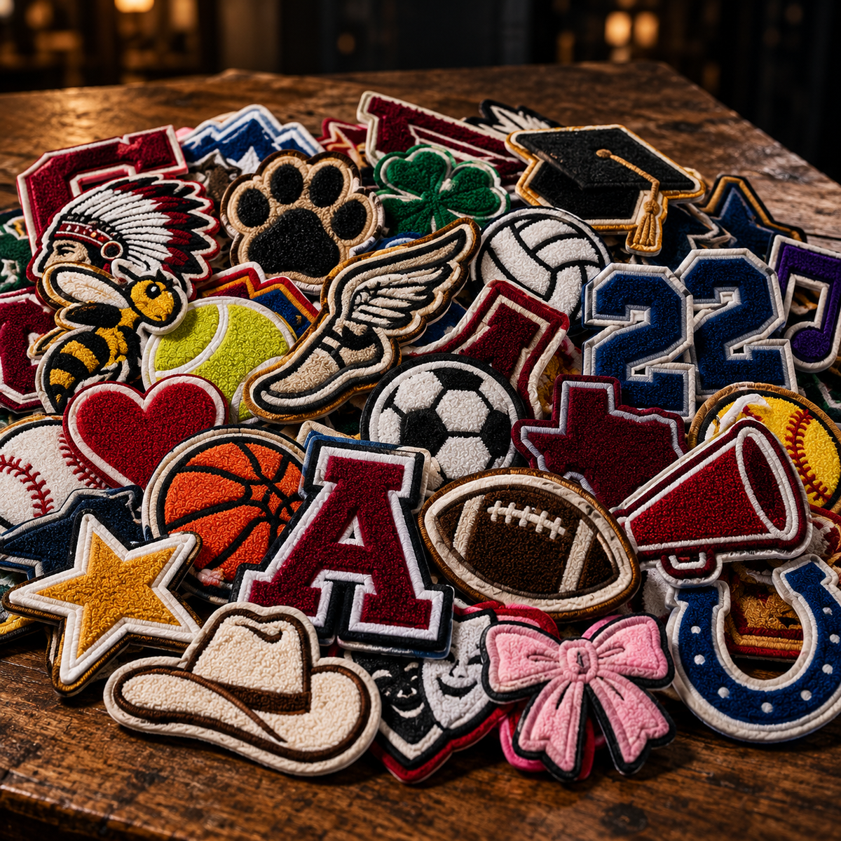 Z. Individual Letter Jacket Patches