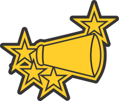 Megaphone W Stars